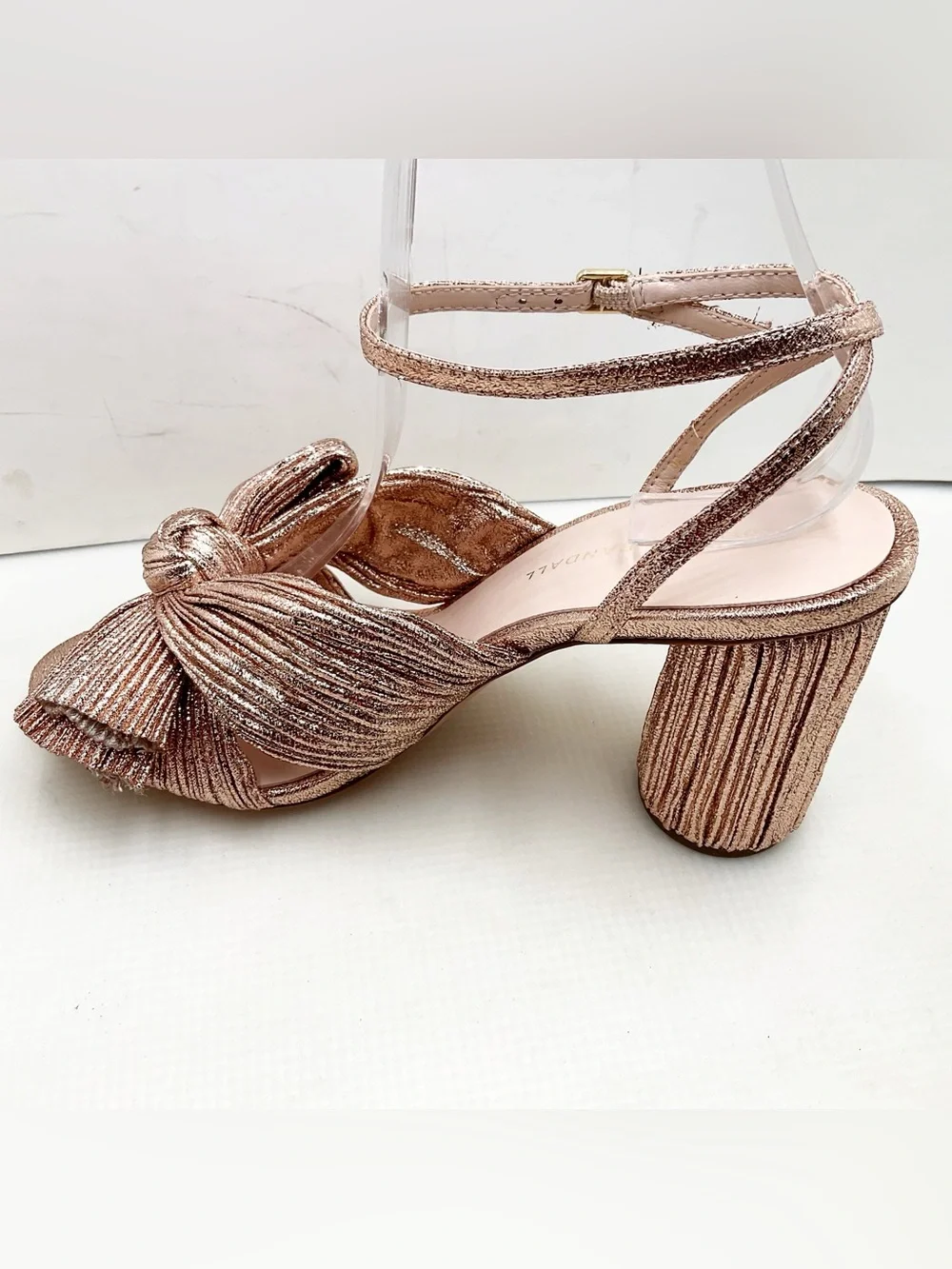 🆕{Loeffler Randall} Camellia Dune Metallic Copper Sandals